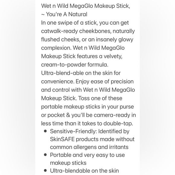 Makeup Stick Concealer Cream Wet n Wild MegaGlo You’re A Natural 3Pc Bundle Set - Picture 6 of 11